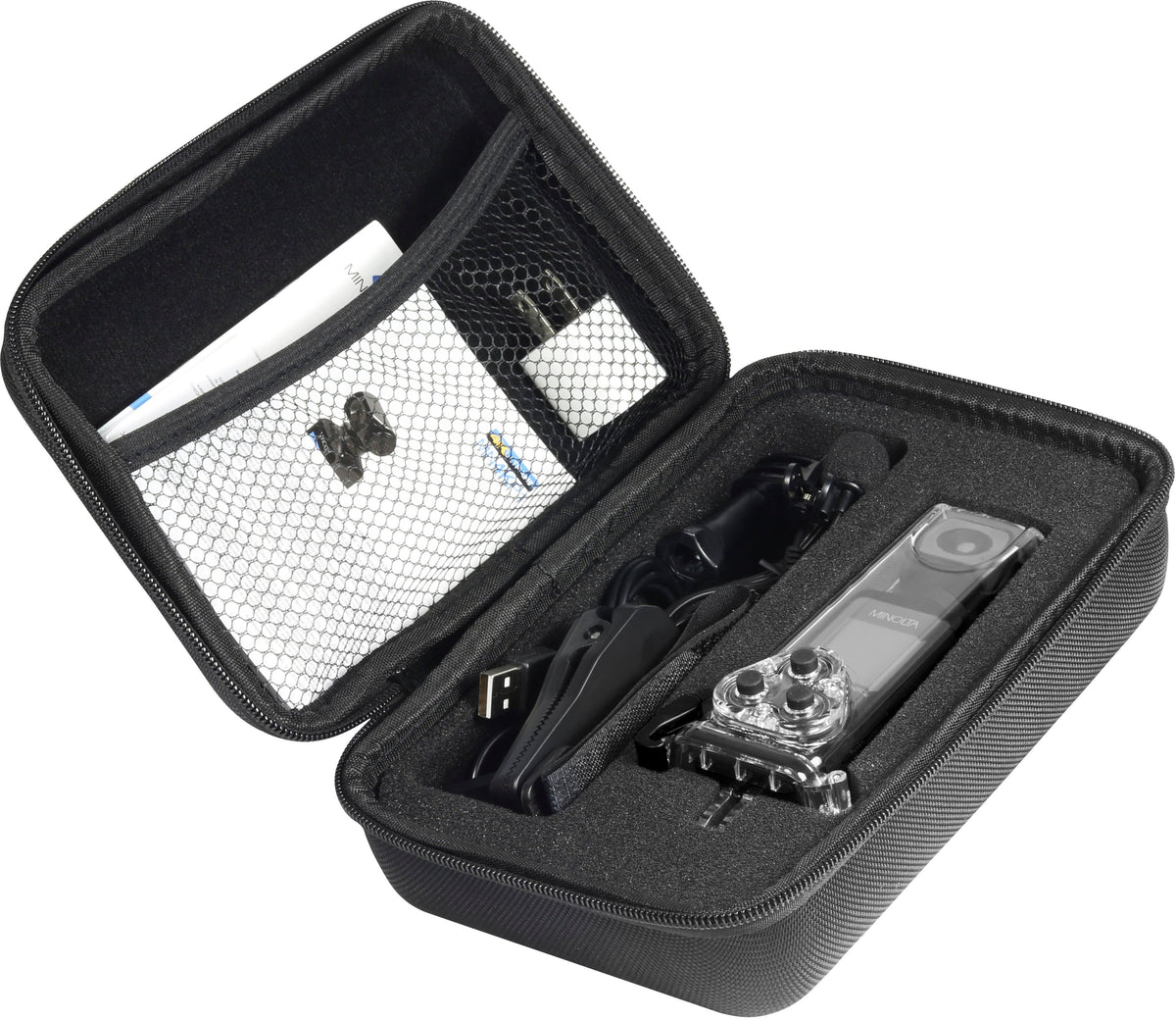 Minolta - MN4KP1 4K Video 16.0-Megapixel Waterproof Camcorder Bundle - Black