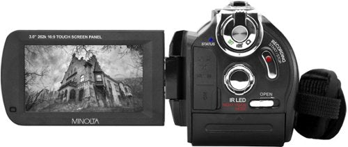 Minolta - MN4K40NV 4K Video 30-Megapixel Night Vision Camcorder - Black