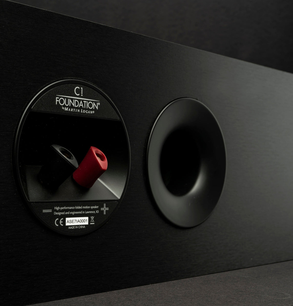 MartinLogan - Motion Foundation C1 2.5-Way Center Channel Speaker with Dual 5.5” Midbass Drivers (Each) - Black