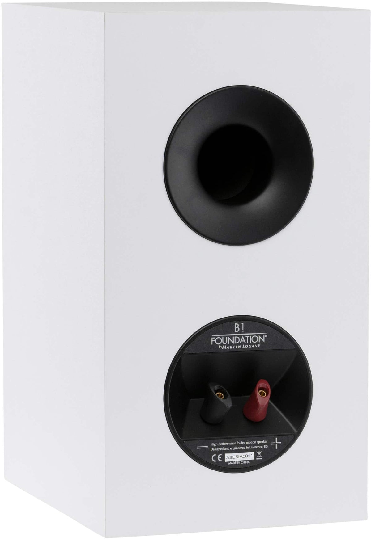 MartinLogan - Motion Foundation B1 2-Way Bookshelf Speaker with 5.5” Midbass Driver (Each) - Satin White