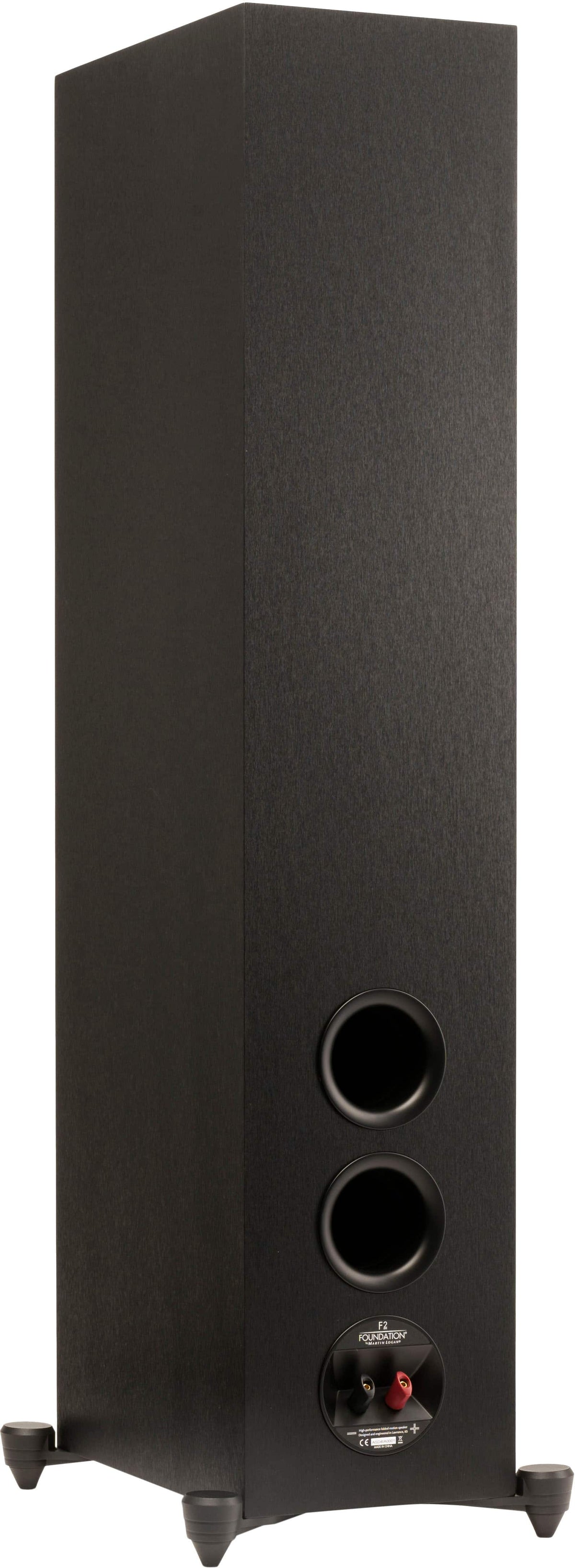 MartinLogan - Motion Foundation F2 3-Way Floorstanding Speaker with 5.5” Midrange and Triple 6.5” Bass Drivers (Each) - Black