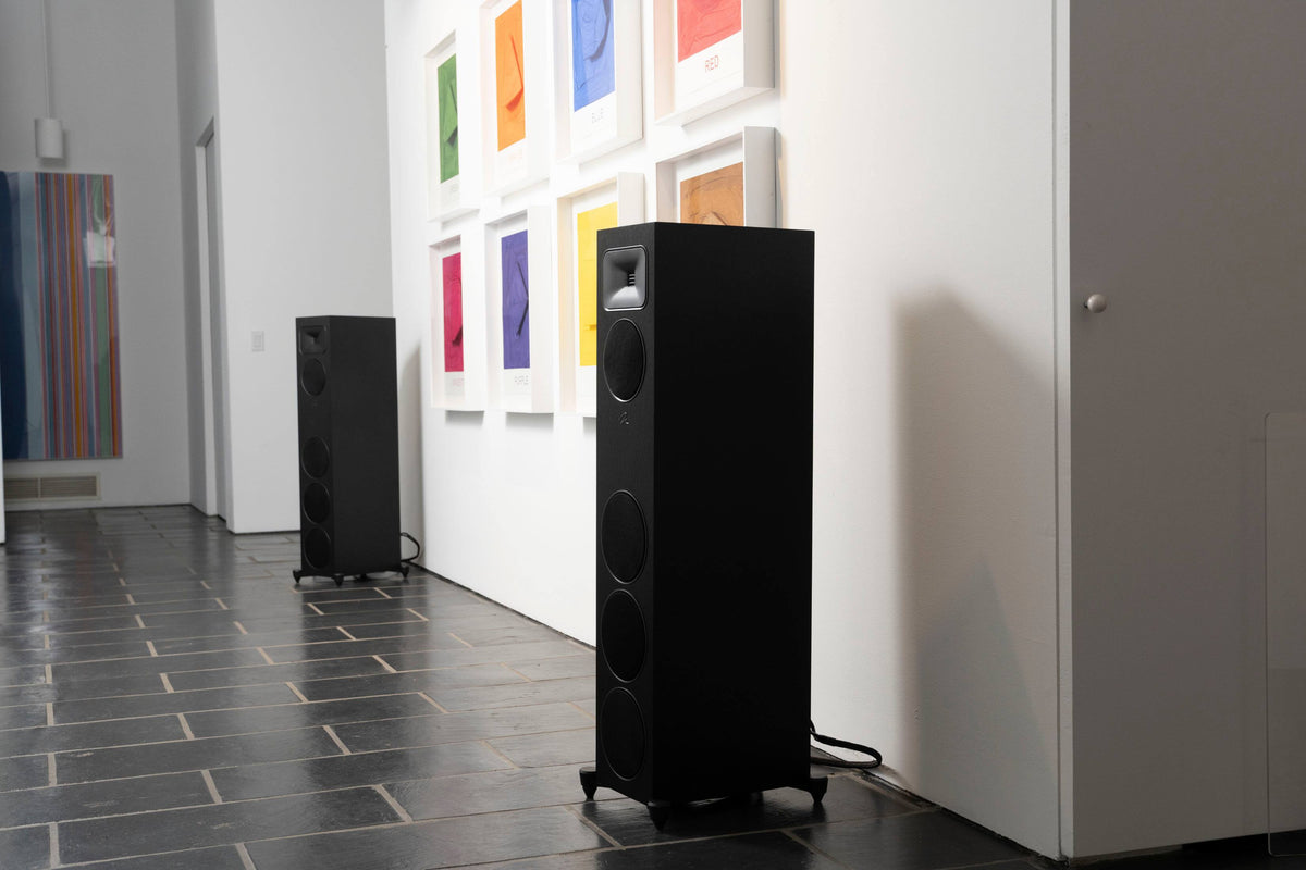 MartinLogan - Motion Foundation F2 3-Way Floorstanding Speaker with 5.5” Midrange and Triple 6.5” Bass Drivers (Each) - Black
