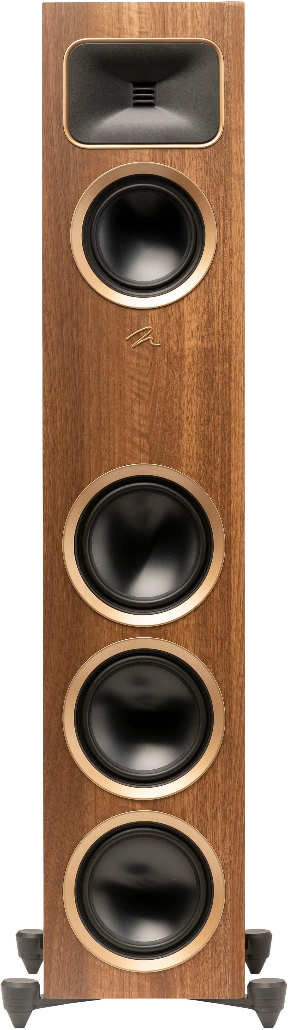 MartinLogan - Motion Foundation F2 3-Way Floorstanding Speaker with 5.5” Midrange and Triple 6.5” Bass Drivers (Each) - Walnut