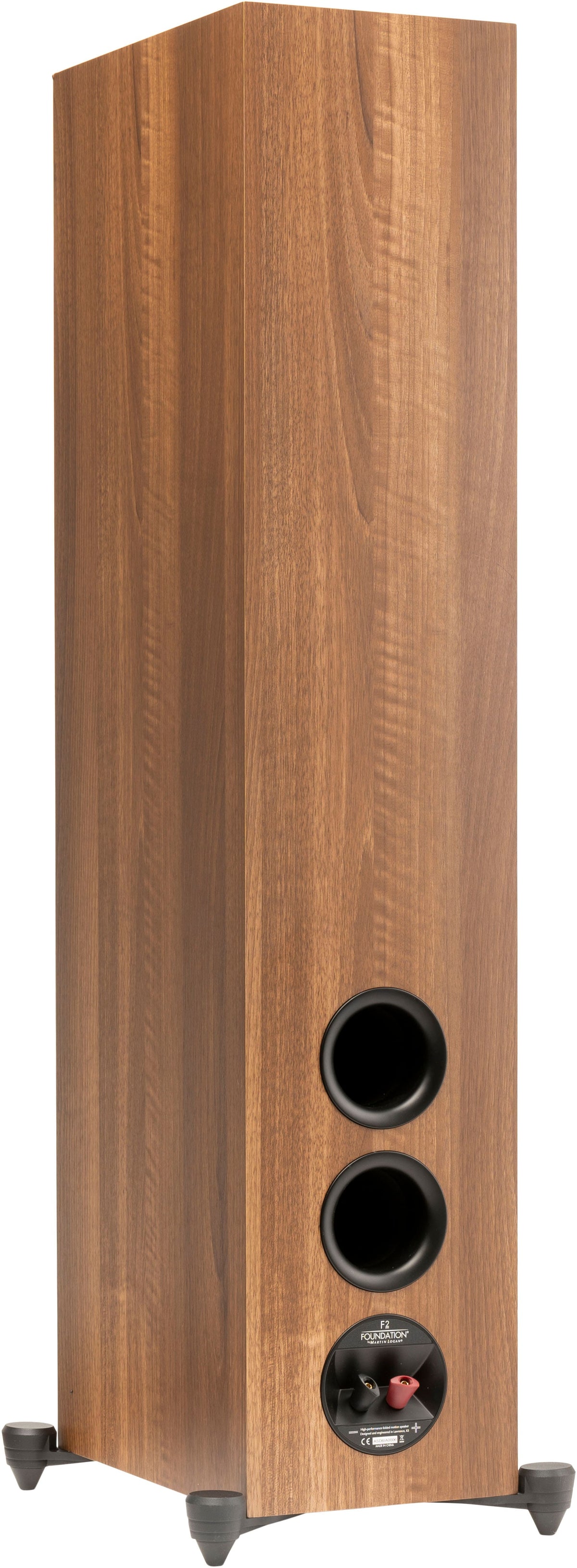 MartinLogan - Motion Foundation F2 3-Way Floorstanding Speaker with 5.5” Midrange and Triple 6.5” Bass Drivers (Each) - Walnut
