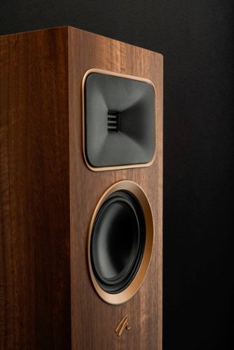 MartinLogan - Motion Foundation F2 3-Way Floorstanding Speaker with 5.5” Midrange and Triple 6.5” Bass Drivers (Each) - Walnut