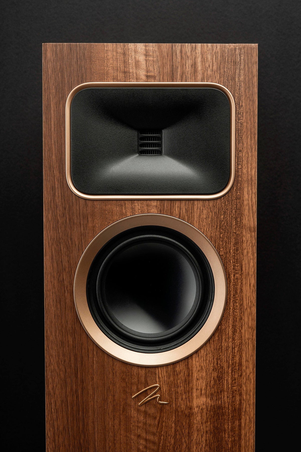 MartinLogan - Motion Foundation F2 3-Way Floorstanding Speaker with 5.5” Midrange and Triple 6.5” Bass Drivers (Each) - Walnut