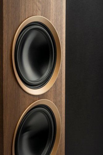 MartinLogan - Motion Foundation F2 3-Way Floorstanding Speaker with 5.5” Midrange and Triple 6.5” Bass Drivers (Each) - Walnut