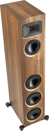 MartinLogan - Motion Foundation F2 3-Way Floorstanding Speaker with 5.5” Midrange and Triple 6.5” Bass Drivers (Each) - Walnut
