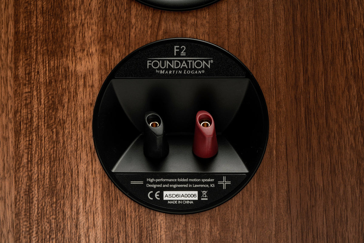 MartinLogan - Motion Foundation F2 3-Way Floorstanding Speaker with 5.5” Midrange and Triple 6.5” Bass Drivers (Each) - Walnut