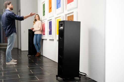 MartinLogan - Motion Foundation F2 3-Way Floorstanding Speaker with 5.5” Midrange and Triple 6.5” Bass Drivers (Each) - Walnut
