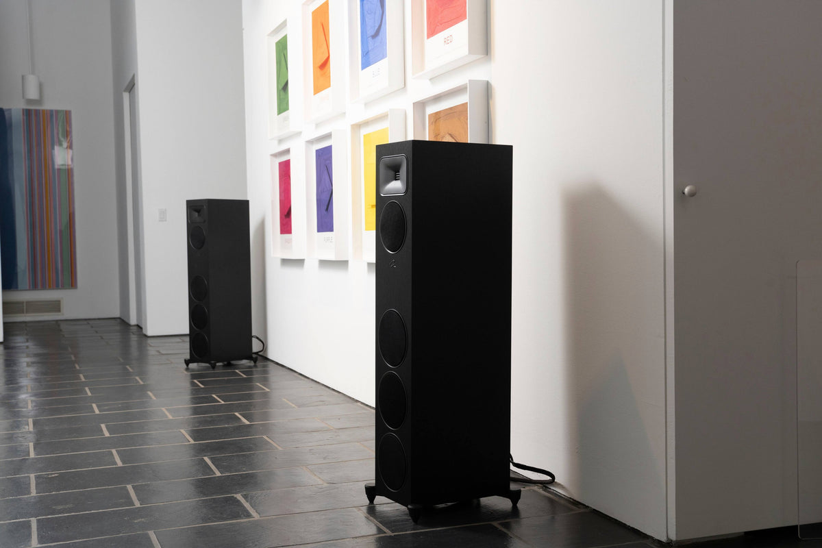 MartinLogan - Motion Foundation F2 3-Way Floorstanding Speaker with 5.5” Midrange and Triple 6.5” Bass Drivers (Each) - Walnut