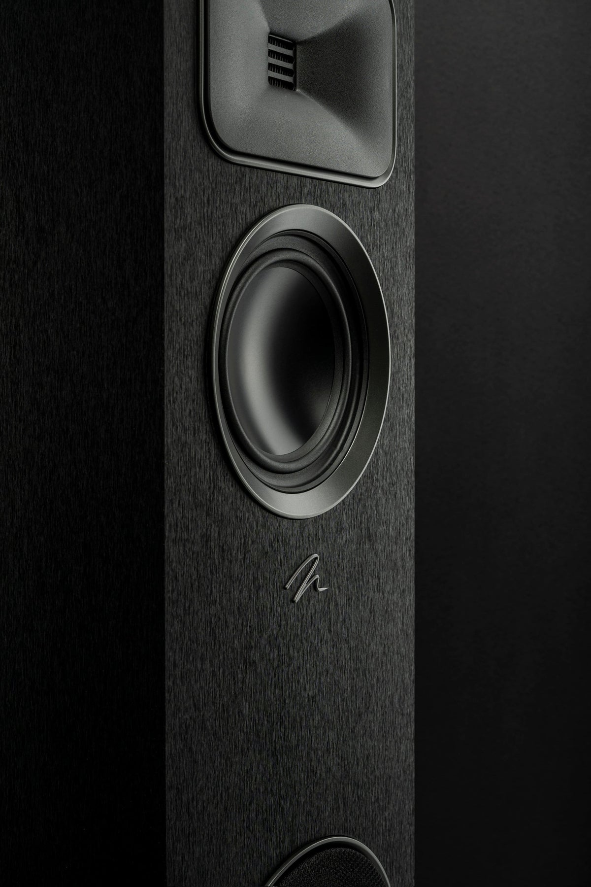 MartinLogan - Motion Foundation F1 3-Way Floorstanding Speaker with 5.5” Midrange and Triple 5.5” Bass Drivers (Each) - Black