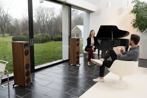 MartinLogan - Motion Foundation F1 3-Way Floorstanding Speaker with 5.5” Midrange and Triple 5.5” Bass Drivers (Each) - Black