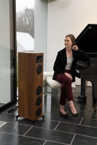 MartinLogan - Motion Foundation F1 3-Way Floorstanding Speaker with 5.5” Midrange and Triple 5.5” Bass Drivers (Each) - Black