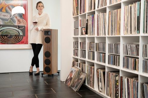 MartinLogan - Motion Foundation F1 3-Way Floorstanding Speaker with 5.5” Midrange and Triple 5.5” Bass Drivers (Each) - Black