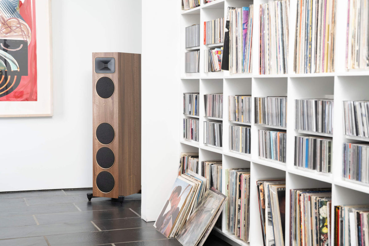 MartinLogan - Motion Foundation F1 3-Way Floorstanding Speaker with 5.5” Midrange and Triple 5.5” Bass Drivers (Each) - Black