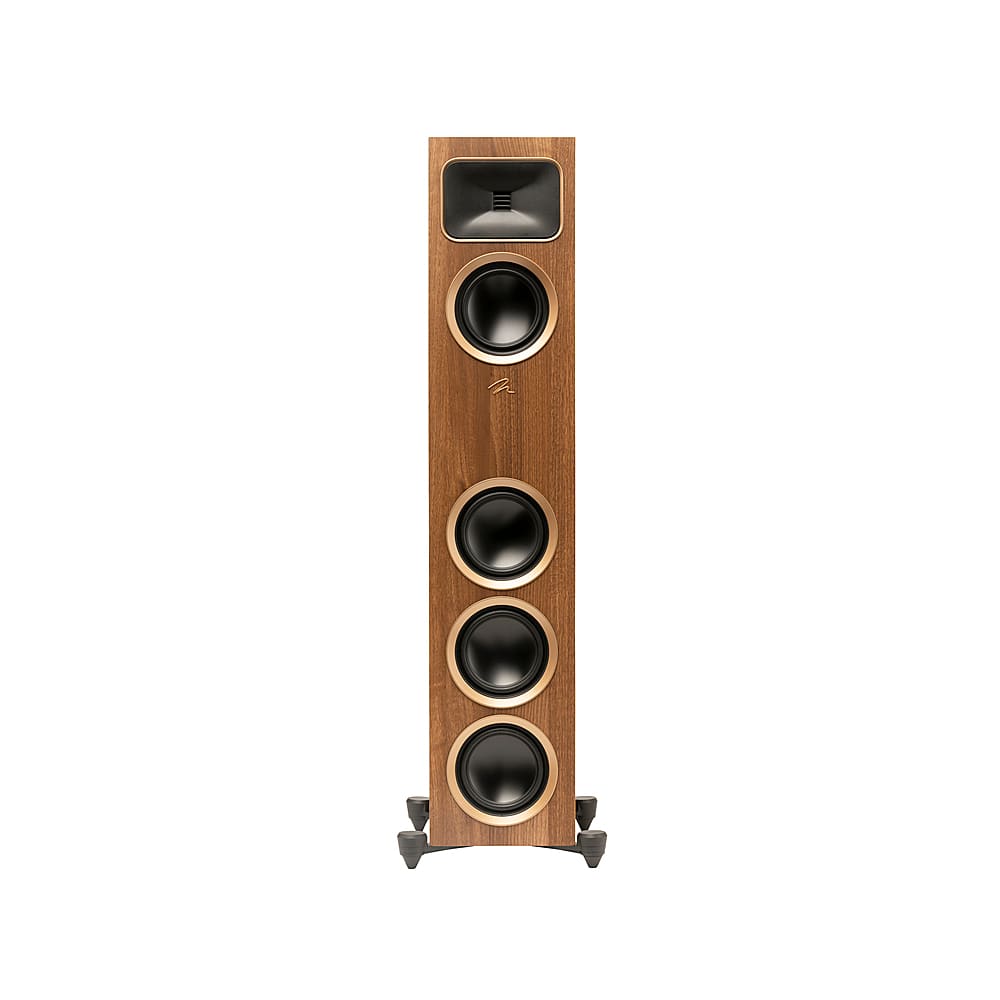 MartinLogan - Motion Foundation F1 3-Way Floorstanding Speaker with 5.5” Midrange and Triple 5.5” Bass Drivers (Each) - Walnut