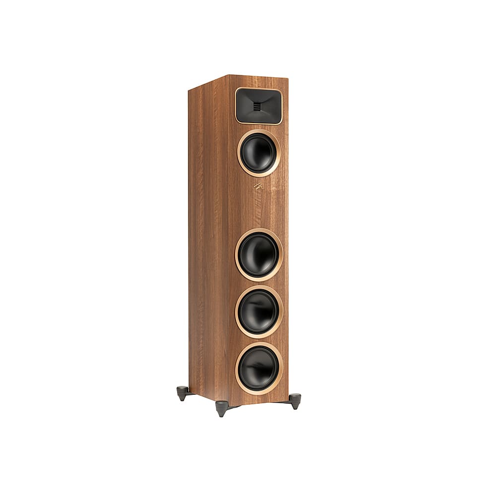MartinLogan - Motion Foundation F1 3-Way Floorstanding Speaker with 5.5” Midrange and Triple 5.5” Bass Drivers (Each) - Walnut