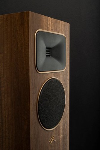 MartinLogan - Motion Foundation F1 3-Way Floorstanding Speaker with 5.5” Midrange and Triple 5.5” Bass Drivers (Each) - Walnut