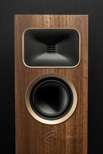 MartinLogan - Motion Foundation F1 3-Way Floorstanding Speaker with 5.5” Midrange and Triple 5.5” Bass Drivers (Each) - Walnut