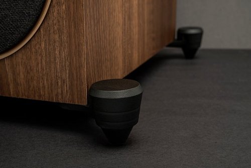 MartinLogan - Motion Foundation F1 3-Way Floorstanding Speaker with 5.5” Midrange and Triple 5.5” Bass Drivers (Each) - Walnut