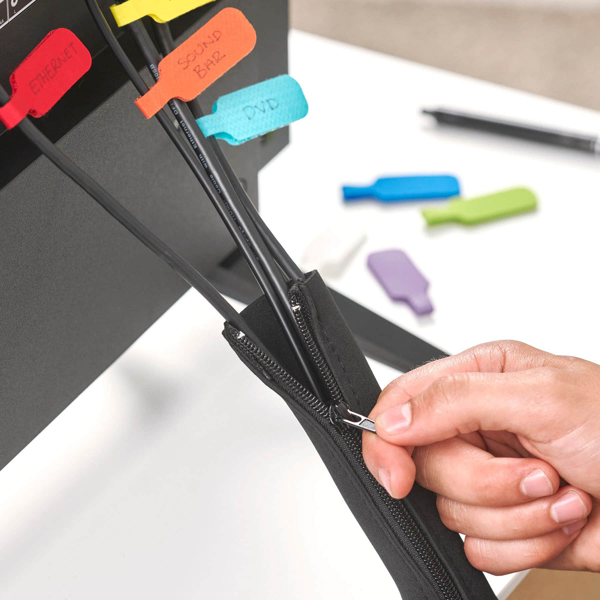 Wrap-It Storage - Cable Sleeve - Black