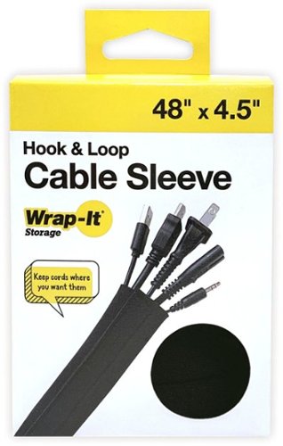 Wrap-It Storage - Cable Sleeve - Black