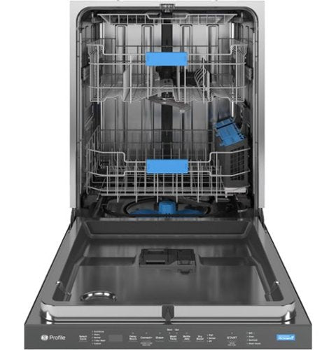 GE Profile - 24" Top Control Smart Built-In Stainless Steel Tub Dishwasher with 3rd Rack, Microban Protection and 44 dBA - Stainless Steel