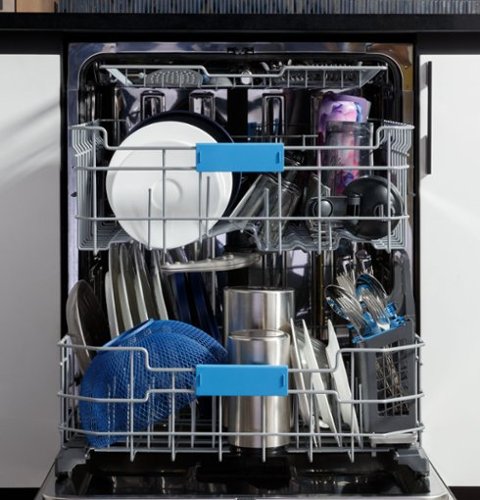 GE Profile - 24" Top Control Smart Built-In Stainless Steel Tub Dishwasher with 3rd Rack, Microban Protection and 44 dBA - Stainless Steel