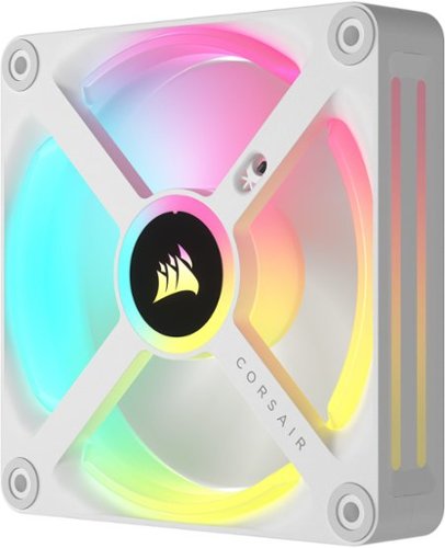 CORSAIR - iCUE LINK QX120 RGB 120mm PWM Computer Case Fan with iCUE LINK System Hub Kit (3-pack) - White