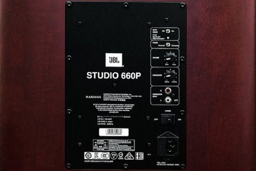 JBL - Studio 650P 10" 500W Subwoofer - Wood