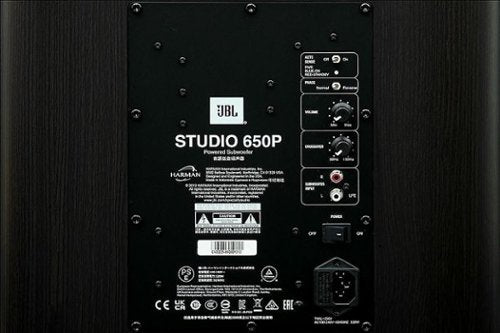 JBL - Studio 650P 10" 1000W Subwoofer - Dark Wood
