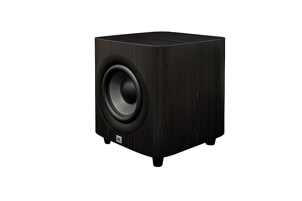 JBL - Studio 650P 10" 1000W Subwoofer - Dark Wood