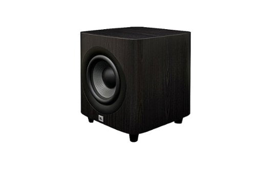 JBL - Studio 650P 10" 1000W Subwoofer - Dark Wood