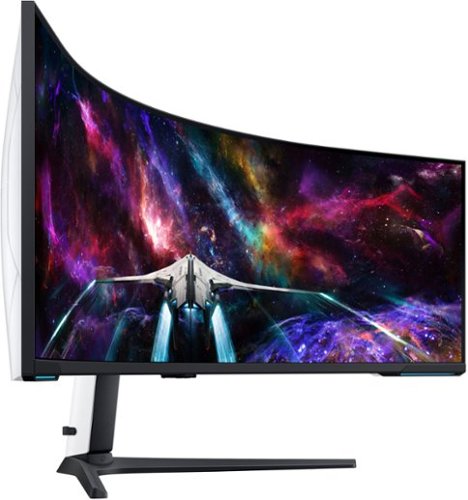 Samsung - 57" Odyssey Neo G9 Dual 4K UHD Quantum Mini-LED 240Hz 1ms HDR 1000 Curved Gaming Monitor (HDMI 2.1, DP 2.1, USB 3.0) - Black
