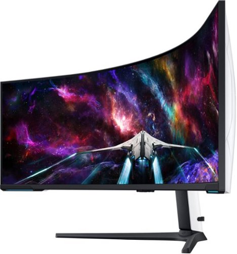 Samsung - 57" Odyssey Neo G9 Dual 4K UHD Quantum Mini-LED 240Hz 1ms HDR 1000 Curved Gaming Monitor (HDMI 2.1, DP 2.1, USB 3.0) - Black
