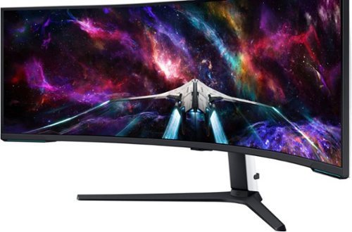 Samsung - 57" Odyssey Neo G9 Dual 4K UHD Quantum Mini-LED 240Hz 1ms HDR 1000 Curved Gaming Monitor (HDMI 2.1, DP 2.1, USB 3.0) - Black