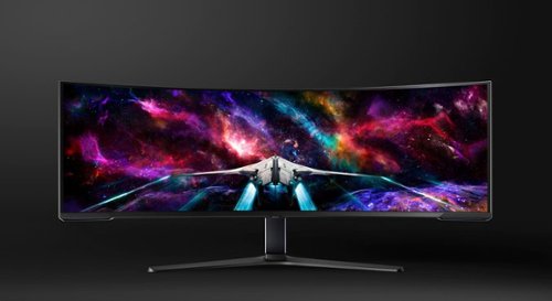 Samsung - 57" Odyssey Neo G9 Dual 4K UHD Quantum Mini-LED 240Hz 1ms HDR 1000 Curved Gaming Monitor (HDMI 2.1, DP 2.1, USB 3.0) - Black