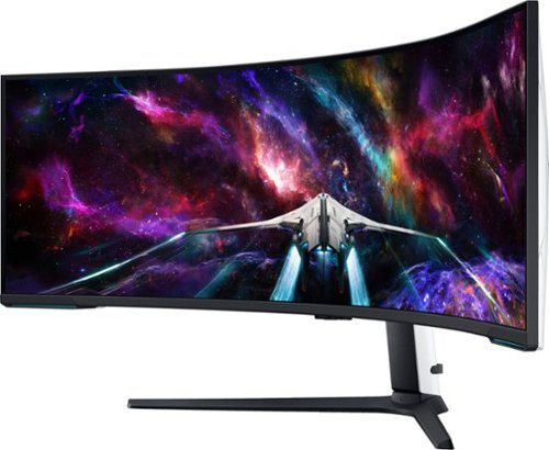 Samsung - 57" Odyssey Neo G9 Dual 4K UHD Quantum Mini-LED 240Hz 1ms HDR 1000 Curved Gaming Monitor (HDMI 2.1, DP 2.1, USB 3.0) - Black