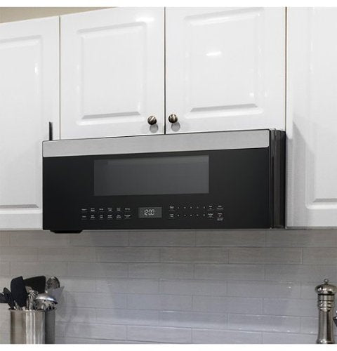 GE Profile - 1.2 Cu. Ft. Over-The-Range Microwave with Sensor Cooking and Low Profile Design - Stainless Steel