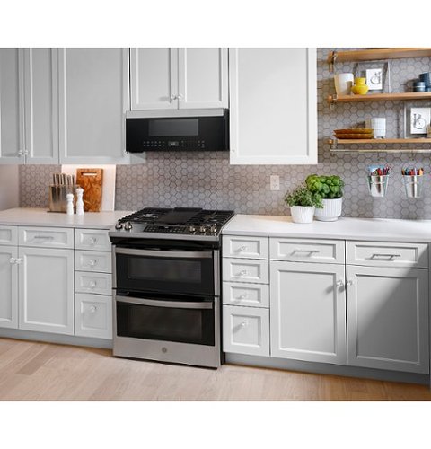 GE Profile - 1.2 Cu. Ft. Over-The-Range Microwave with Sensor Cooking and Low Profile Design - Stainless Steel