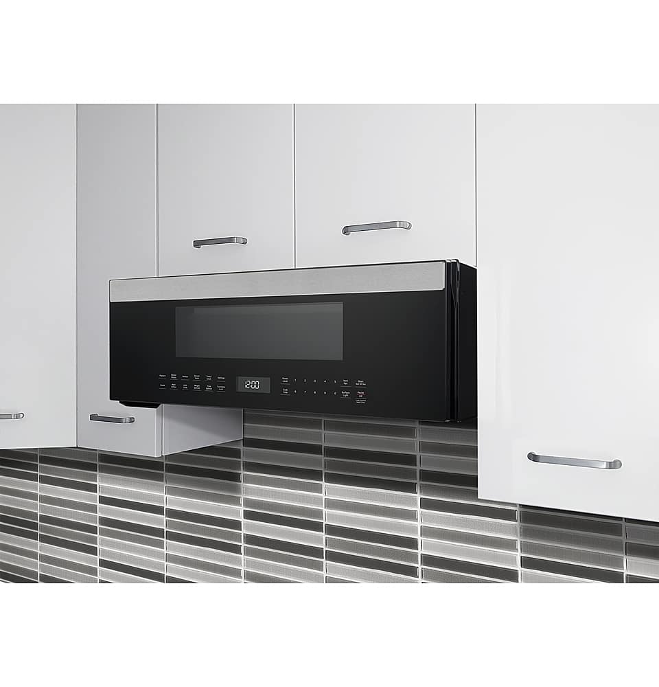 GE Profile - 1.2 Cu. Ft. Over-The-Range Microwave with Sensor Cooking and Low Profile Design - Stainless Steel