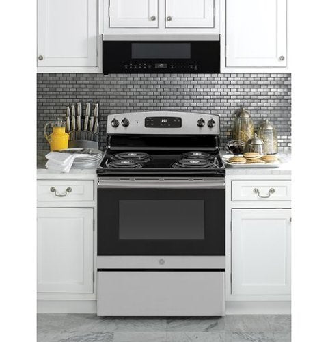 GE Profile - 1.2 Cu. Ft. Over-The-Range Microwave with Sensor Cooking and Low Profile Design - Stainless Steel