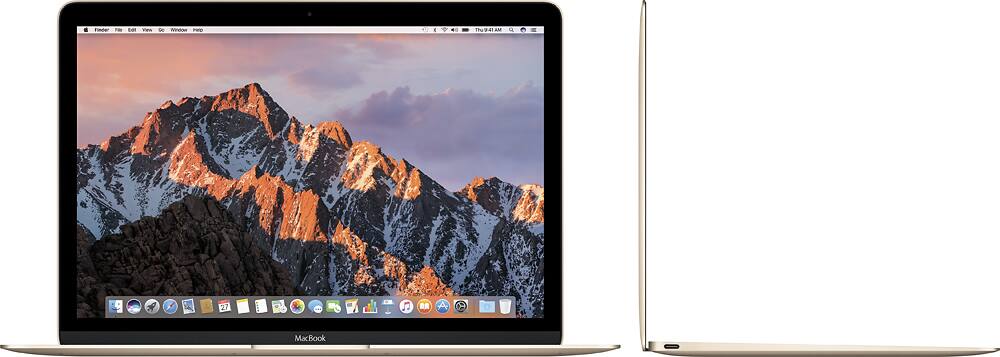 Apple - Geek Squad Certified Refurbished MacBook - 12" Display - Intel Core M - 8GB Memory - 256GB Flash Storage - Gold