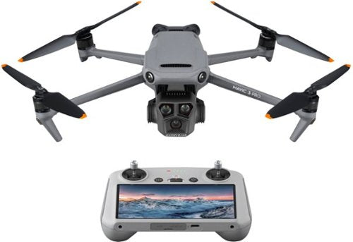 DJI - Geek Squad Certified Refurbished Mavic 3 Pro Drone and RC Remote Control with Built-in Screen - Gray