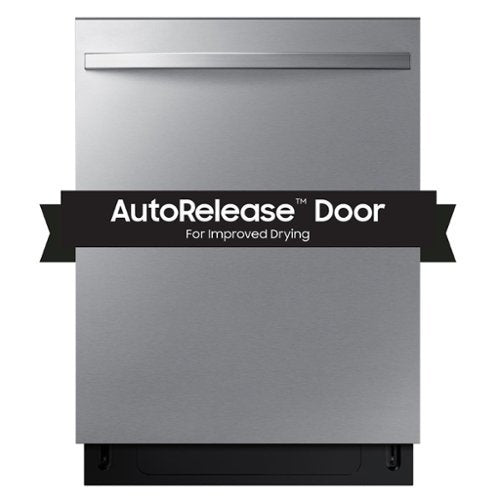 Samsung - 24" AutoRelease Dry Built-In Hybrid Stainless Steel Tub Dishwasher with 3rd Rack, Fingerprint Resistant, 51 dBA - Stainless Steel