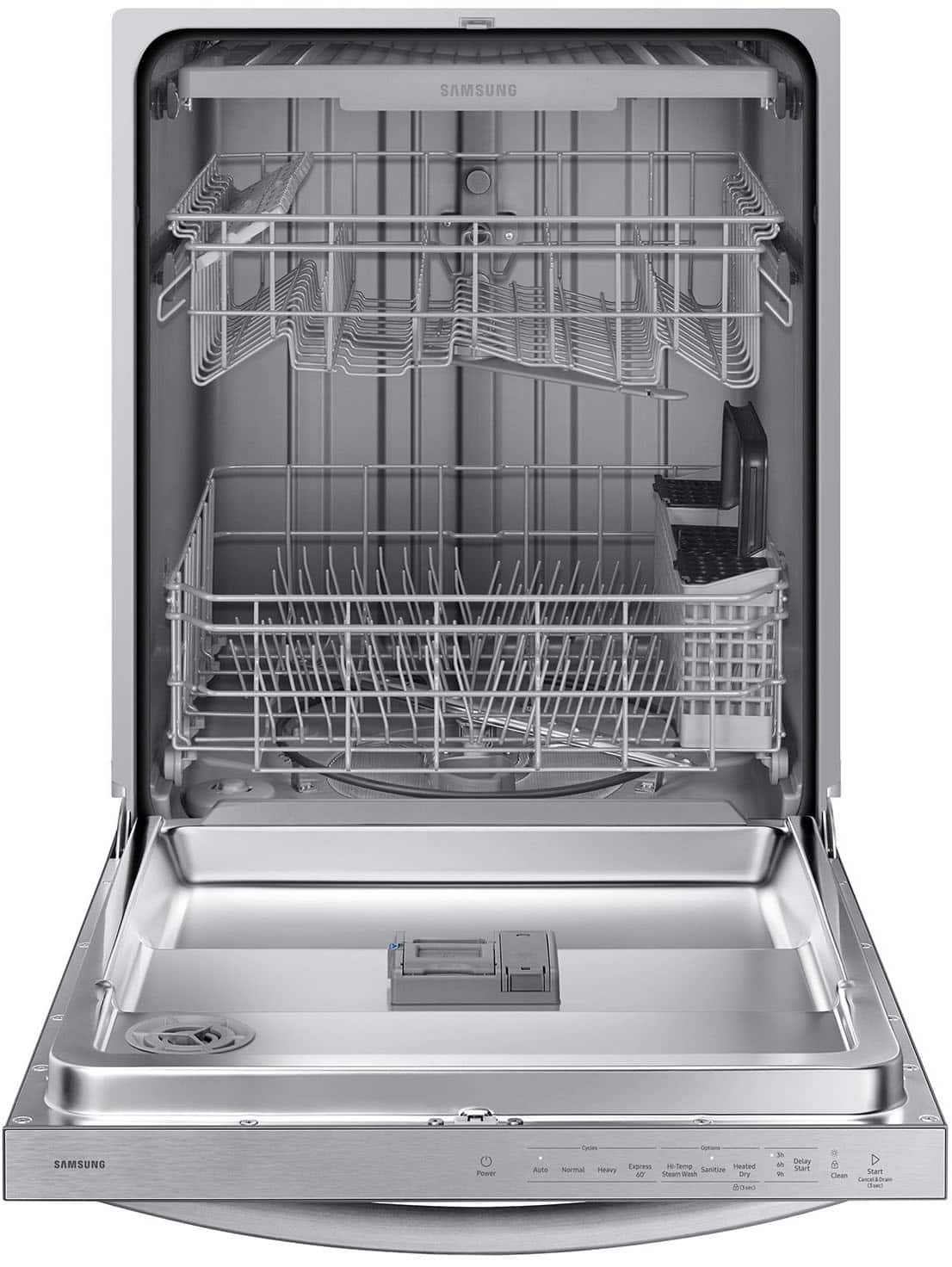 Samsung - 24" AutoRelease Dry Built-In Hybrid Stainless Steel Tub Dishwasher with 3rd Rack, Fingerprint Resistant, 51 dBA - Stainless Steel