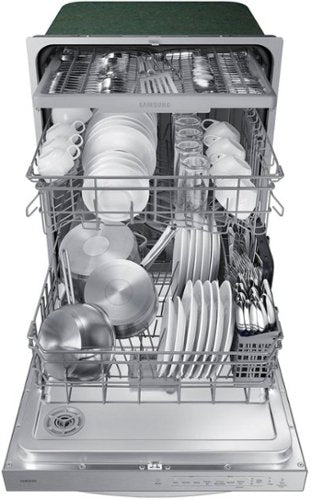 Samsung - 24" AutoRelease Dry Built-In Hybrid Stainless Steel Tub Dishwasher with 3rd Rack, Fingerprint Resistant, 51 dBA - Stainless Steel