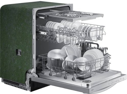 Samsung - 24" AutoRelease Dry Built-In Hybrid Stainless Steel Tub Dishwasher with 3rd Rack, Fingerprint Resistant, 51 dBA - Stainless Steel