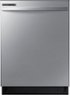 Samsung - 24” Top Control Built-In Hybrid Stainless Steel Tub Dishwasher with Height-Adjustable Rack, 53 dBA - Stainless Steel